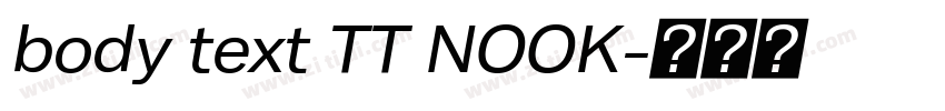 body text TT NOOK字体转换 body text TT NOOK字体转换